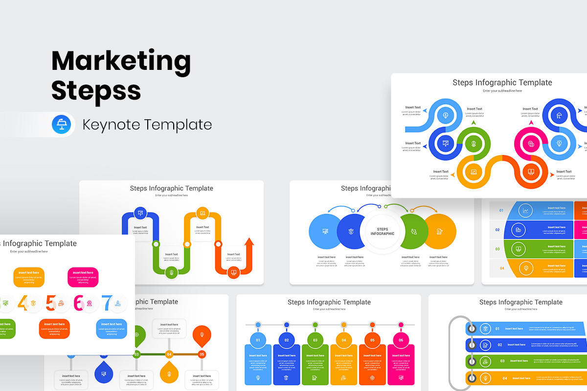 Marketing Steps Keynote Template Nulivo Market